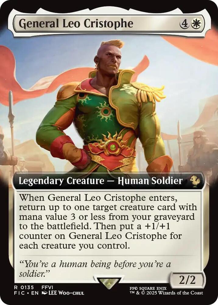 General Leo Cristophe Extended Art (Commander: FINAL FANTASY)  | Good Games North