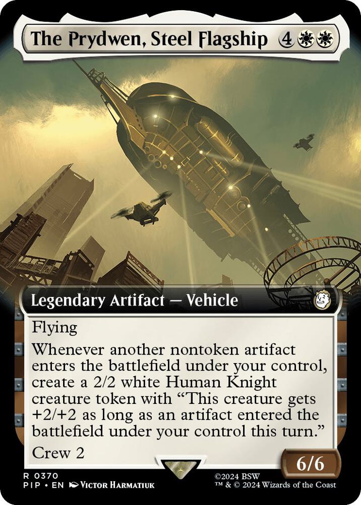 The Prydwen Steel Flagship Extended Art (Universes Beyond: Fallout)  - Foil | Good Games North