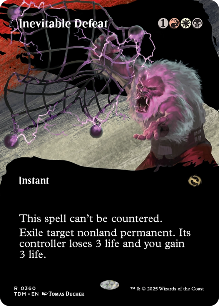 Inevitable Defeat (Borderless) [Tarkir: Dragonstorm] | Good Games North