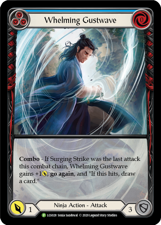 Whelming Gustwave (Blue) [LGS028] (Promo)  Rainbow Foil | Good Games North