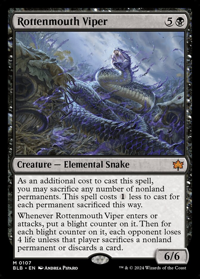 Rottenmouth Viper (Bloomburrow)  - Foil | Good Games North
