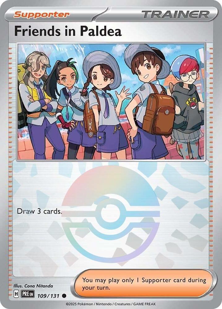 Friends in Paldea (109/131) (Poke Ball Pattern) [Scarlet & Violet: Prismatic Evolutions] | Good Games North