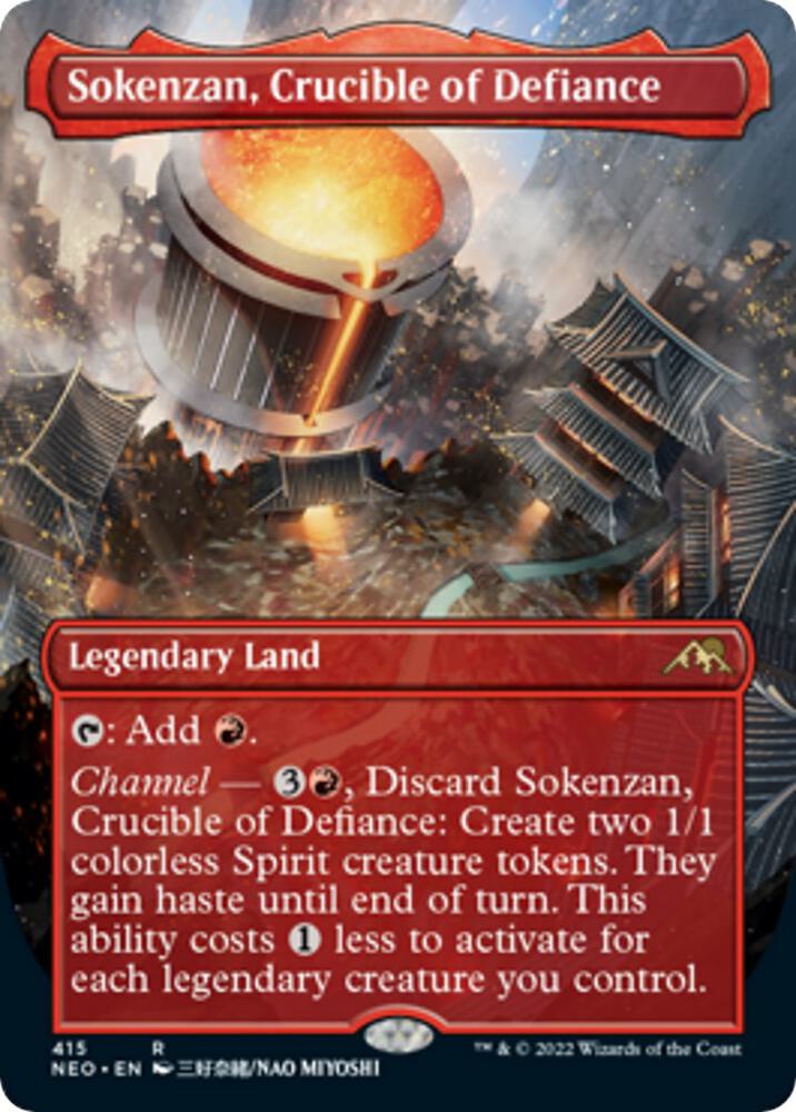 Sokenzan Crucible of Defiance Borderless (Kamigawa: Neon Dynasty)  | Good Games North