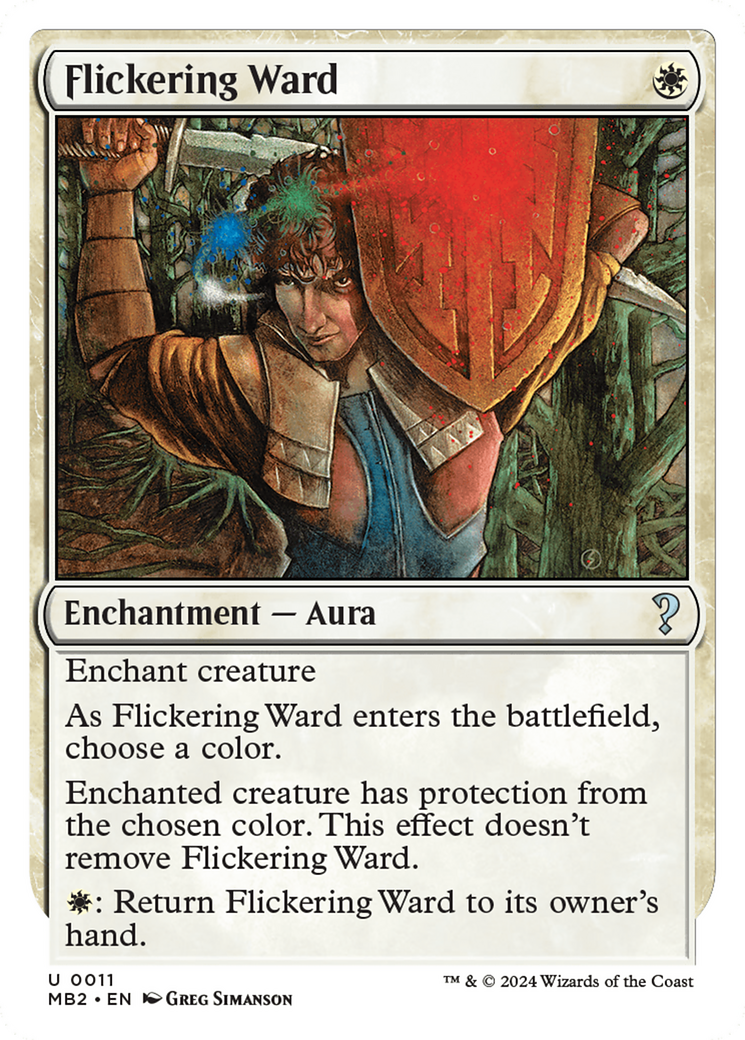 Flickering Ward (White Border) [Mystery Booster 2] | Good Games North