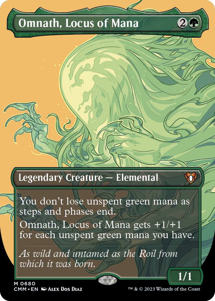 Omnath Locus of Mana Borderless (Commander Masters)  - Foil | Good Games North