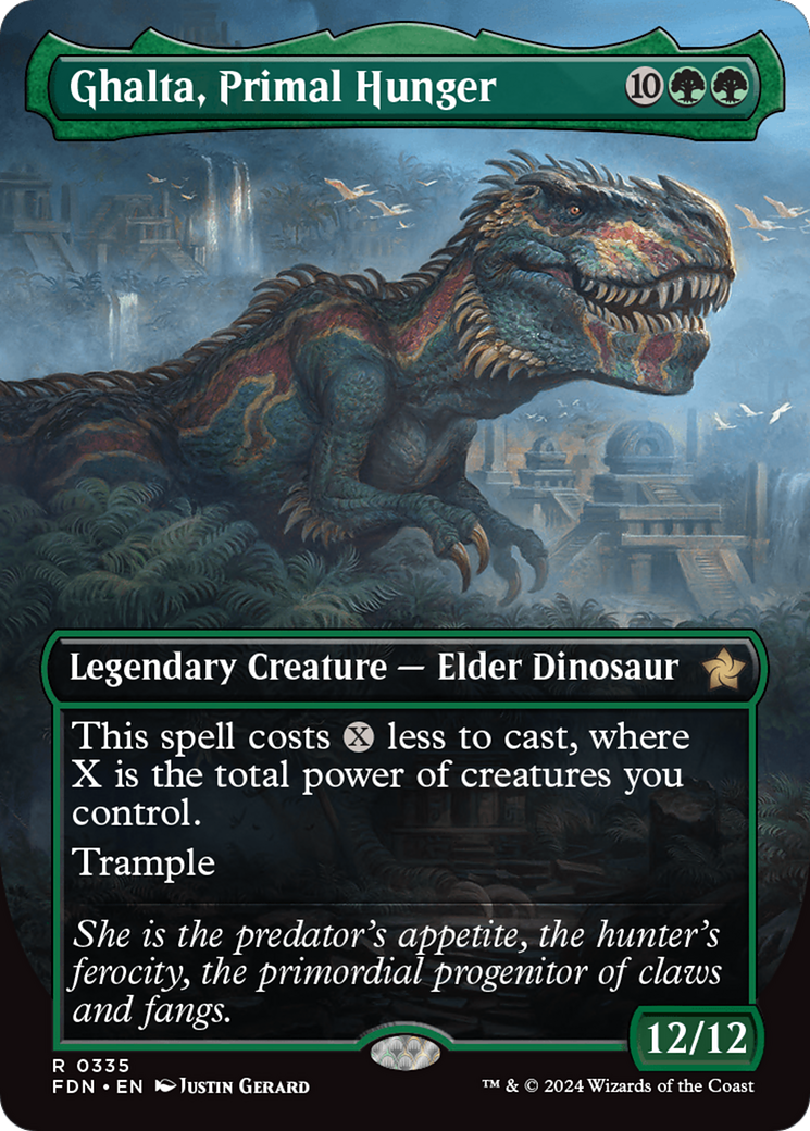 Ghalta, Primal Hunger (Borderless) [Foundations] | Good Games North