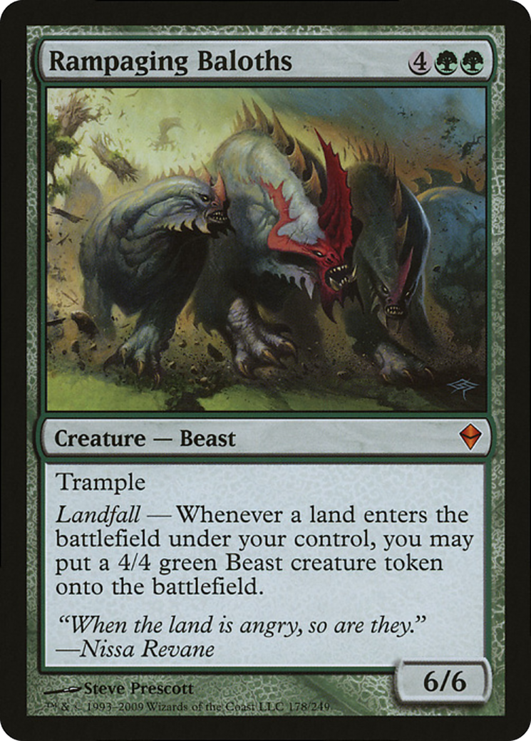 Rampaging Baloths (Zendikar) (Oversized) [Oversize Cards] | Good Games North