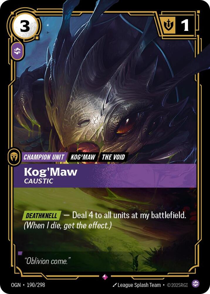 KogMaw Caustic (Origins)  - Foil | Good Games North