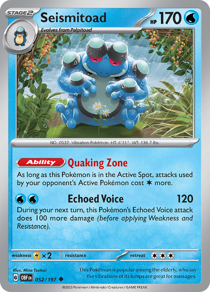 Seismitoad (052/197) [Scarlet & Violet: Obsidian Flames] | Good Games North