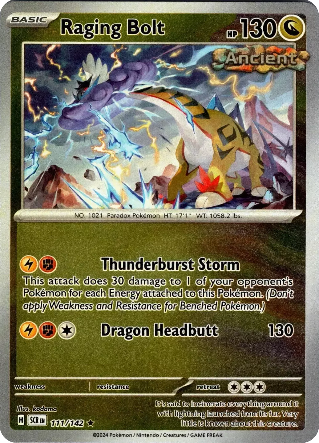 Raging Bolt (111/142) [Scarlet & Violet: Stellar Crown] | Good Games North