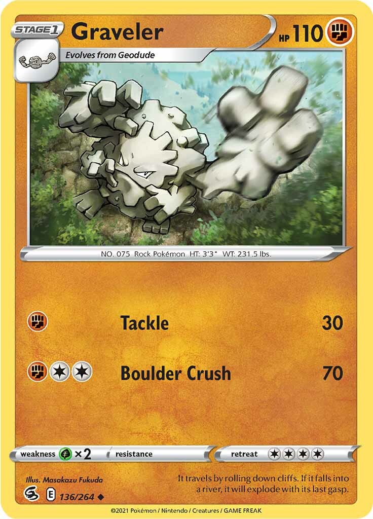 Graveler (136/264) [Sword & Shield: Fusion Strike] | Good Games North