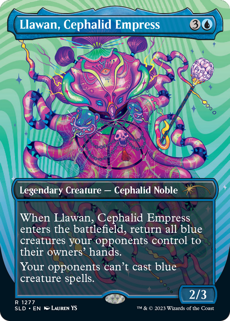 Llawan, Cephalid Empress (Borderless) [Secret Lair Drop Series] | Good Games North