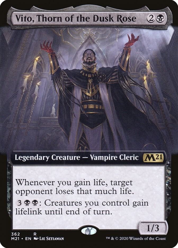 Vito, Thorn of the Dusk Rose 362 (Core Set 2021)  - Extended Art | Good Games North