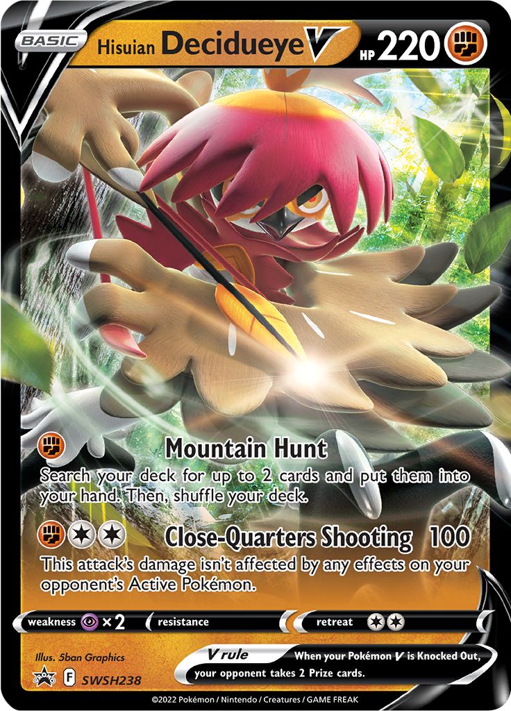 Hisuian Decidueye V (SWSH238) [Sword & Shield: Black Star Promos] | Good Games North