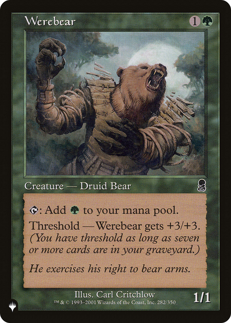 Werebear [The List] | Good Games North