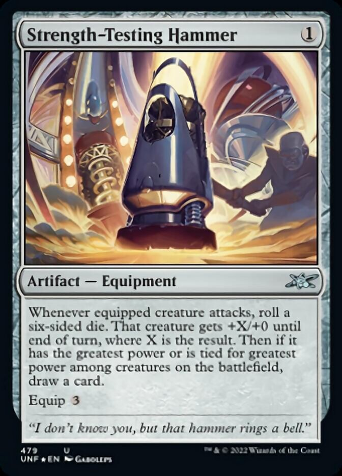 Strength-Testing Hammer (Galaxy Foil) [Unfinity] | Good Games North