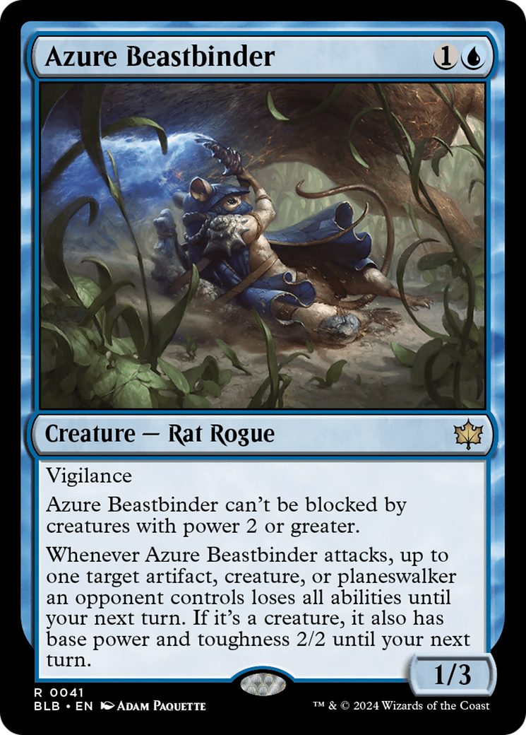 Azure Beastbinder [Bloomburrow] | Good Games North