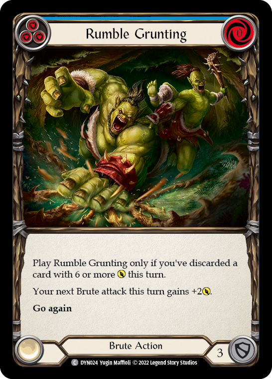 Rumble Grunting (Blue) [DYN024] (Dynasty) | Good Games North