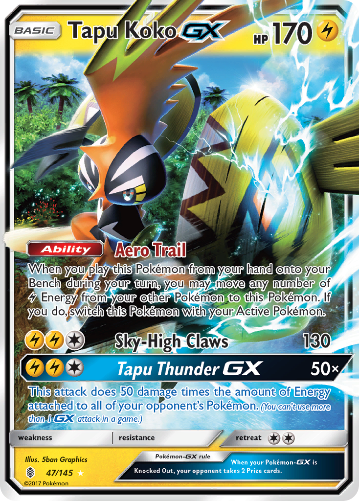Tapu Koko GX (47/145) [Sun & Moon: Guardians Rising] | Good Games North