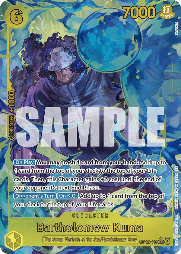 Bartholomew Kuma OP12-119 (Legacy of the Master)  - Alternate Art Foil | Good Games North