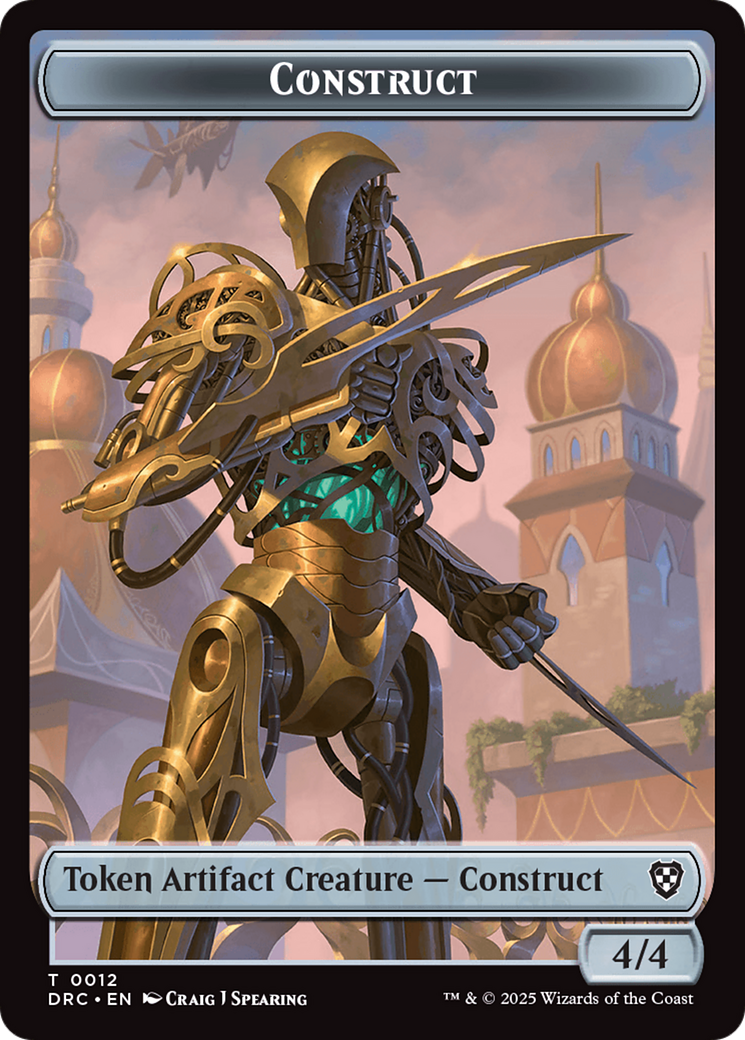 Construct // Golem (0013) Double-Sided Token [Aetherdrift Tokens] | Good Games North