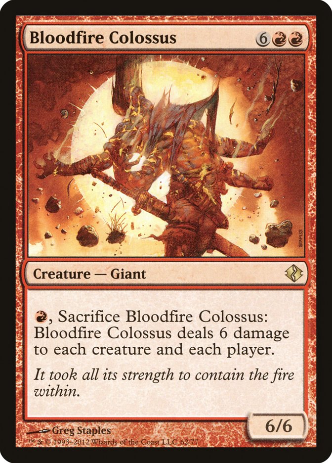Bloodfire Colossus [Duel Decks: Venser vs. Koth] | Good Games North