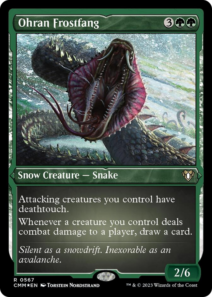 Ohran Frostfang (Foil Etched) [Commander Masters] | Good Games North