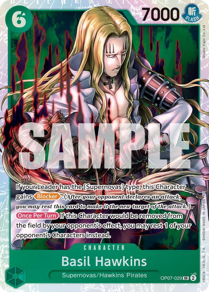Basil Hawkins (Reprint) OP07-029 (Premium Booster -The Best- Vol. 2)  - Foil | Good Games North