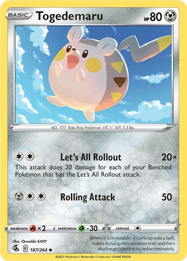 Togedemaru (187/264) [Sword & Shield: Fusion Strike] | Good Games North
