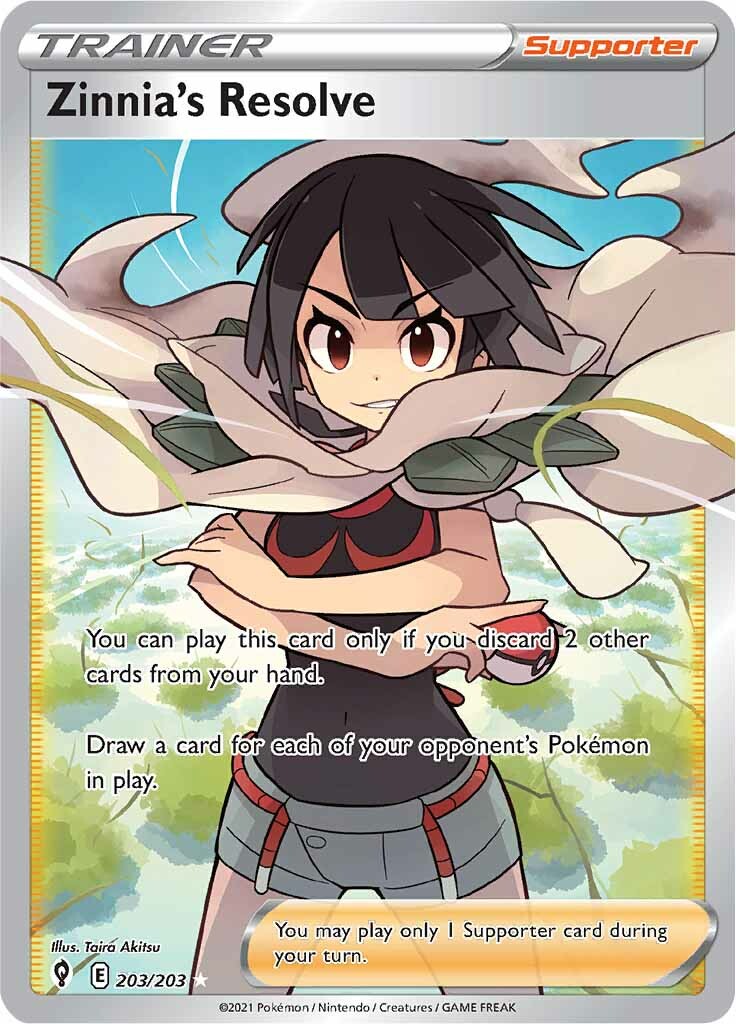 Zinnia's Resolve (203/203) [Sword & Shield: Evolving Skies] | Good Games North