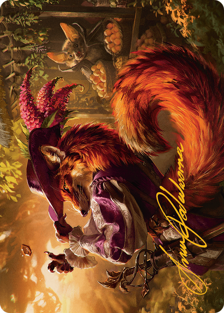 Mr. Foxglove Art Card (Gold-Stamped Signature) [Bloomburrow Art Series] | Good Games North