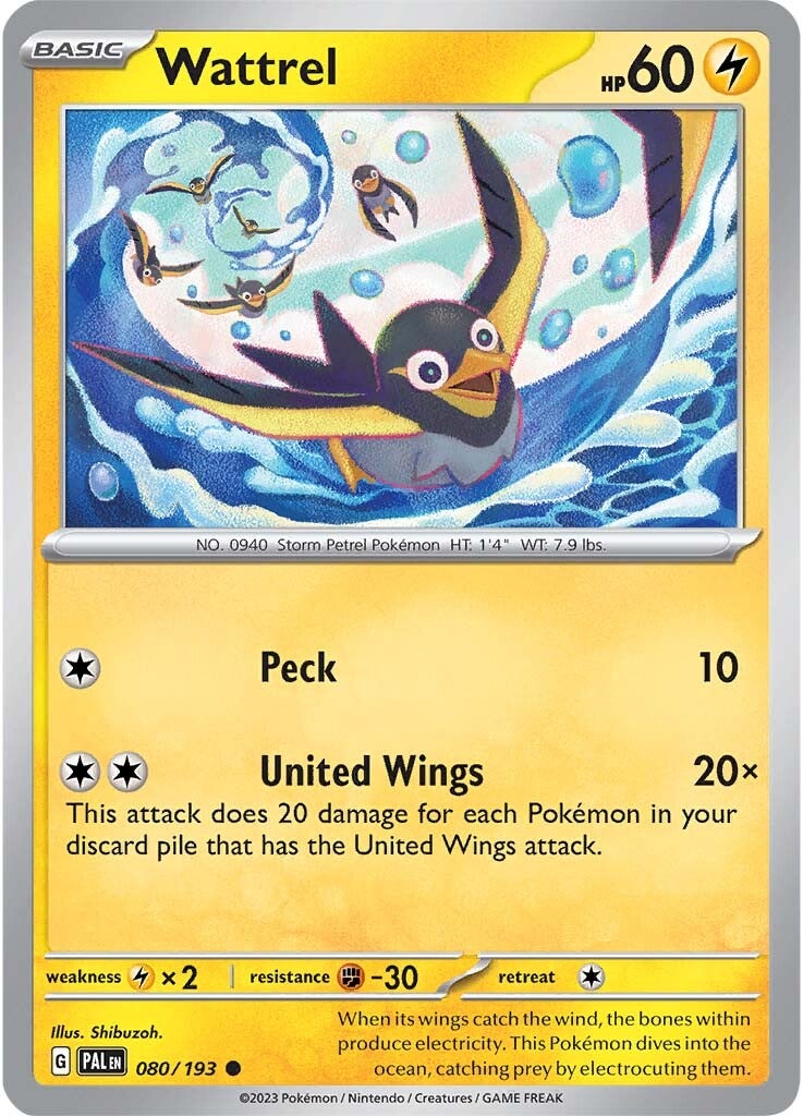 Wattrel (080/193) [Scarlet & Violet: Paldea Evolved] | Good Games North