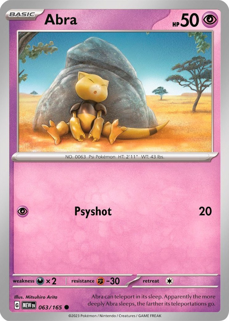 Abra (063/165) [Scarlet & Violet 151] | Good Games North