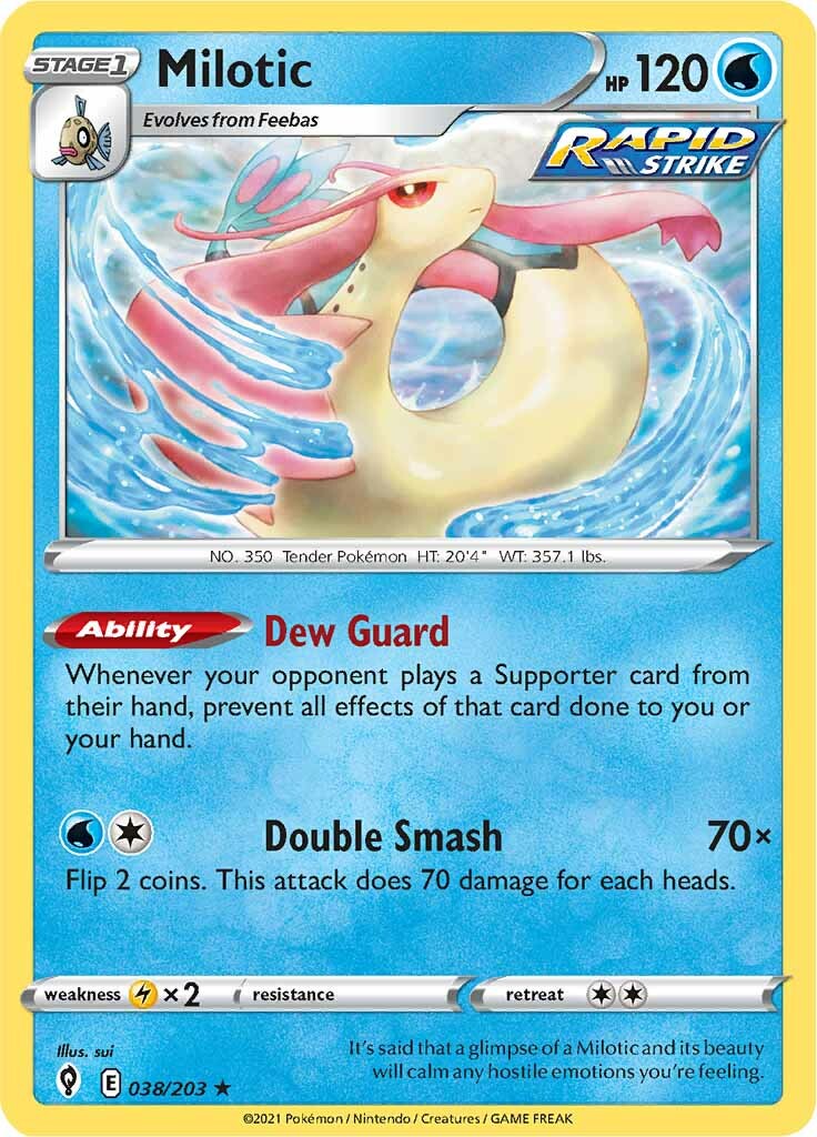 Milotic (038/203) [Sword & Shield: Evolving Skies] | Good Games North