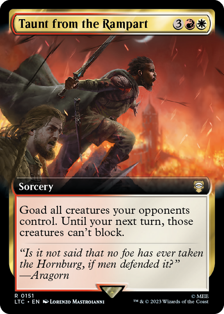 Taunt from the Rampart (Extended Art) [The Lord of the Rings: Tales of Middle-Earth Commander] | Good Games North