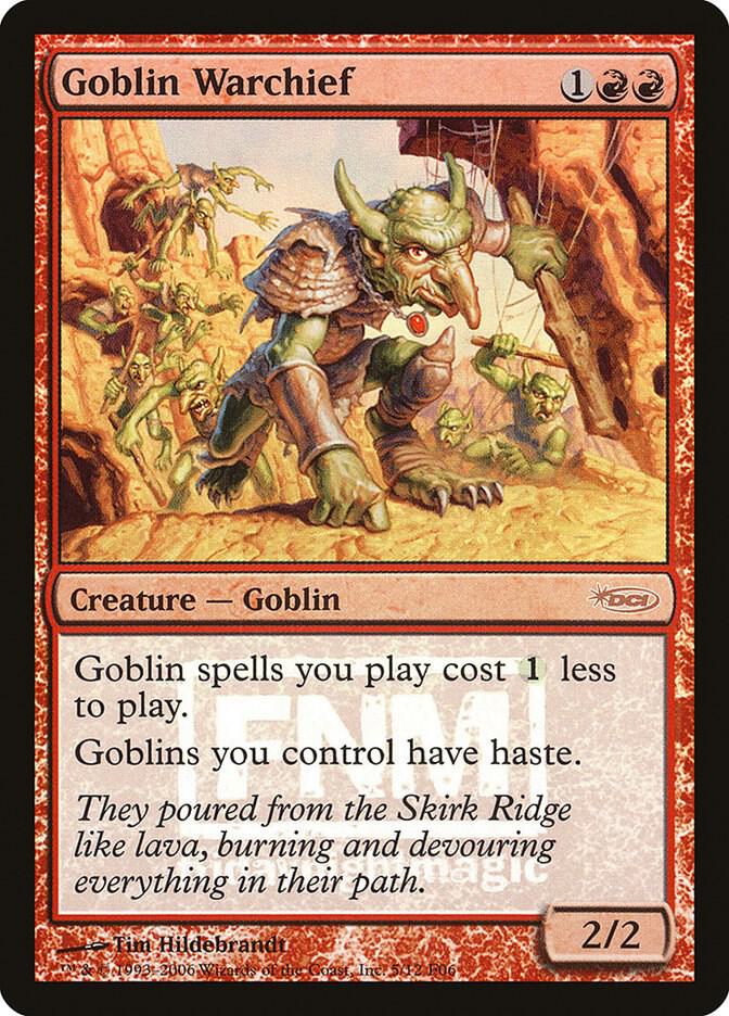 Goblin Warchief 2006 5/12 (FNM Promos)  - Foil | Good Games North