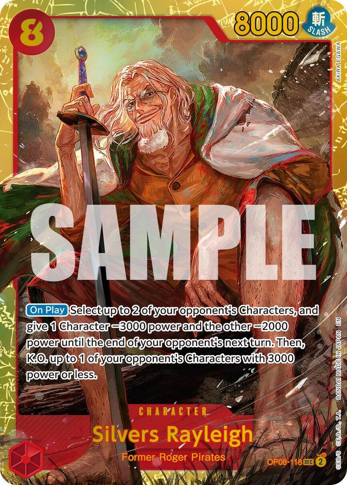 Silvers Rayleigh (Reprint) OP08-118 (Premium Booster -The Best- Vol. 2)  - Foil | Good Games North