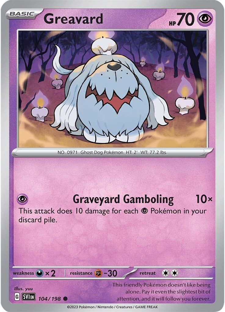 Greavard (104/198) [Scarlet & Violet: Base Set] | Good Games North
