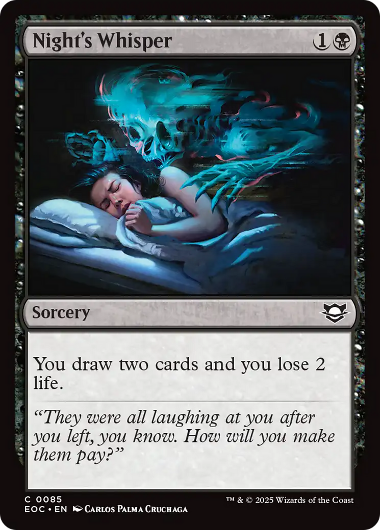 Night's Whisper [Edge of Eternities Commander] | Good Games North
