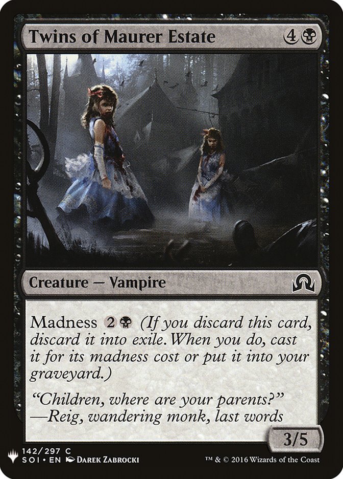 Twins of Maurer Estate [Mystery Booster] | Good Games North