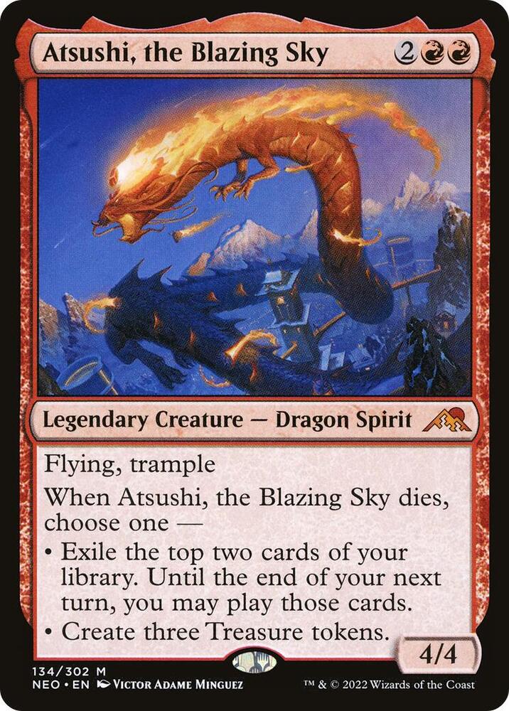 Atsushi, the Blazing Sky 134/302 (Kamigawa: Neon Dynasty)  | Good Games North