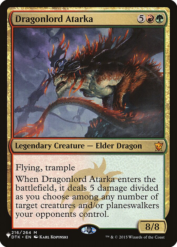 Dragonlord Atarka [The List] | Good Games North