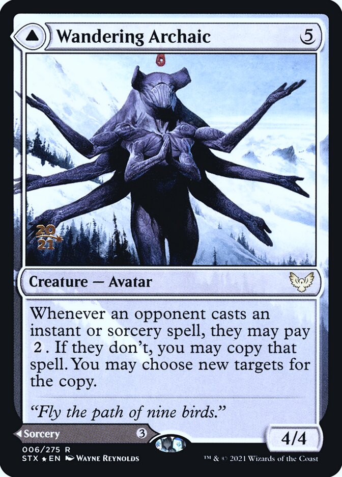 Wandering Archaic // Explore the Vastlands (Prerelease Cards)  - Foil | Good Games North