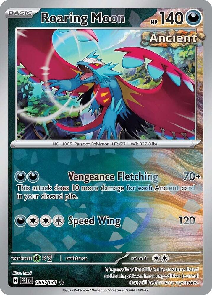 Roaring Moon (065/131) (Poke Ball Pattern) [Scarlet & Violet: Prismatic Evolutions] | Good Games North