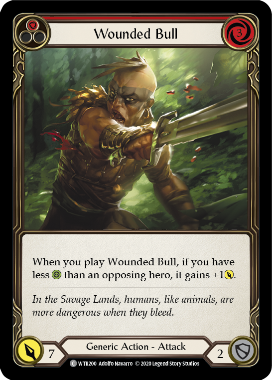 Wounded Bull (Red) [U-WTR200] (Welcome to Rathe Unlimited)  Unlimited Normal | Good Games North