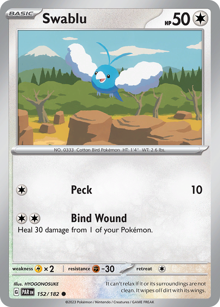 Swablu (152/182) [Scarlet & Violet: Paradox Rift] | Good Games North