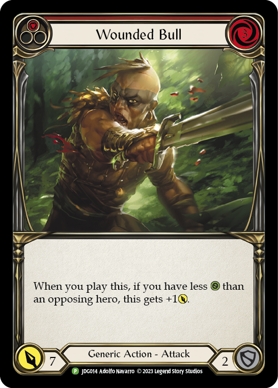 Wounded Bull (Red) [JDG014] (Promo)  Cold Foil | Good Games North