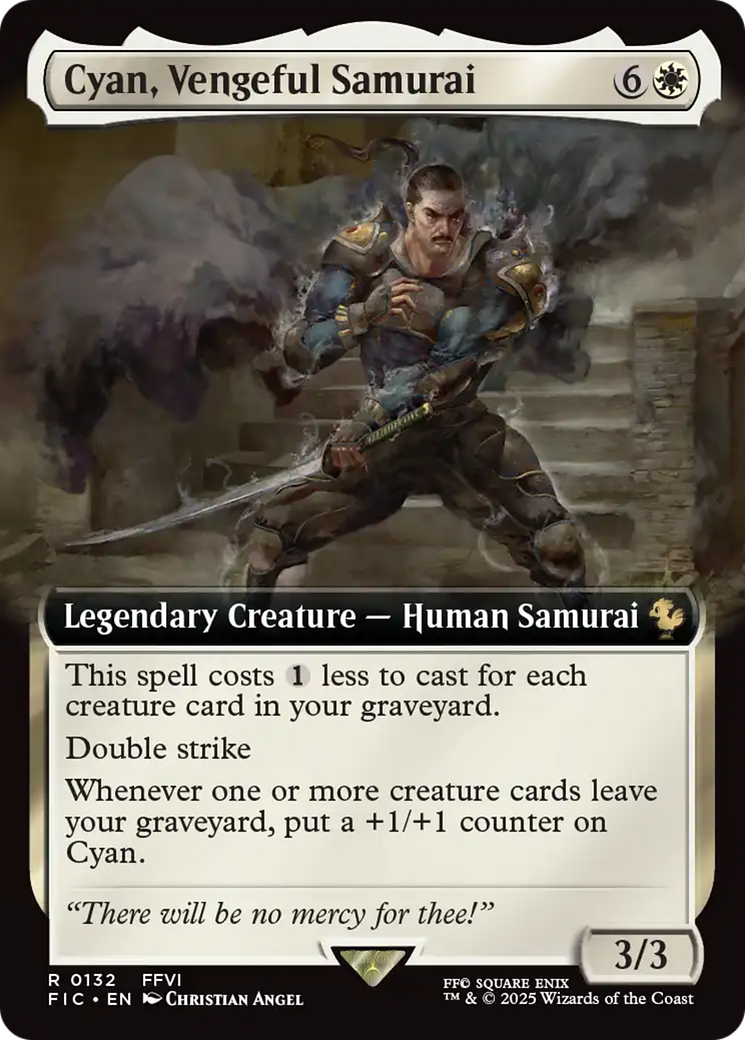 Cyan, Vengeful Samurai (Extended Art) [FINAL FANTASY Commander] | Good Games North