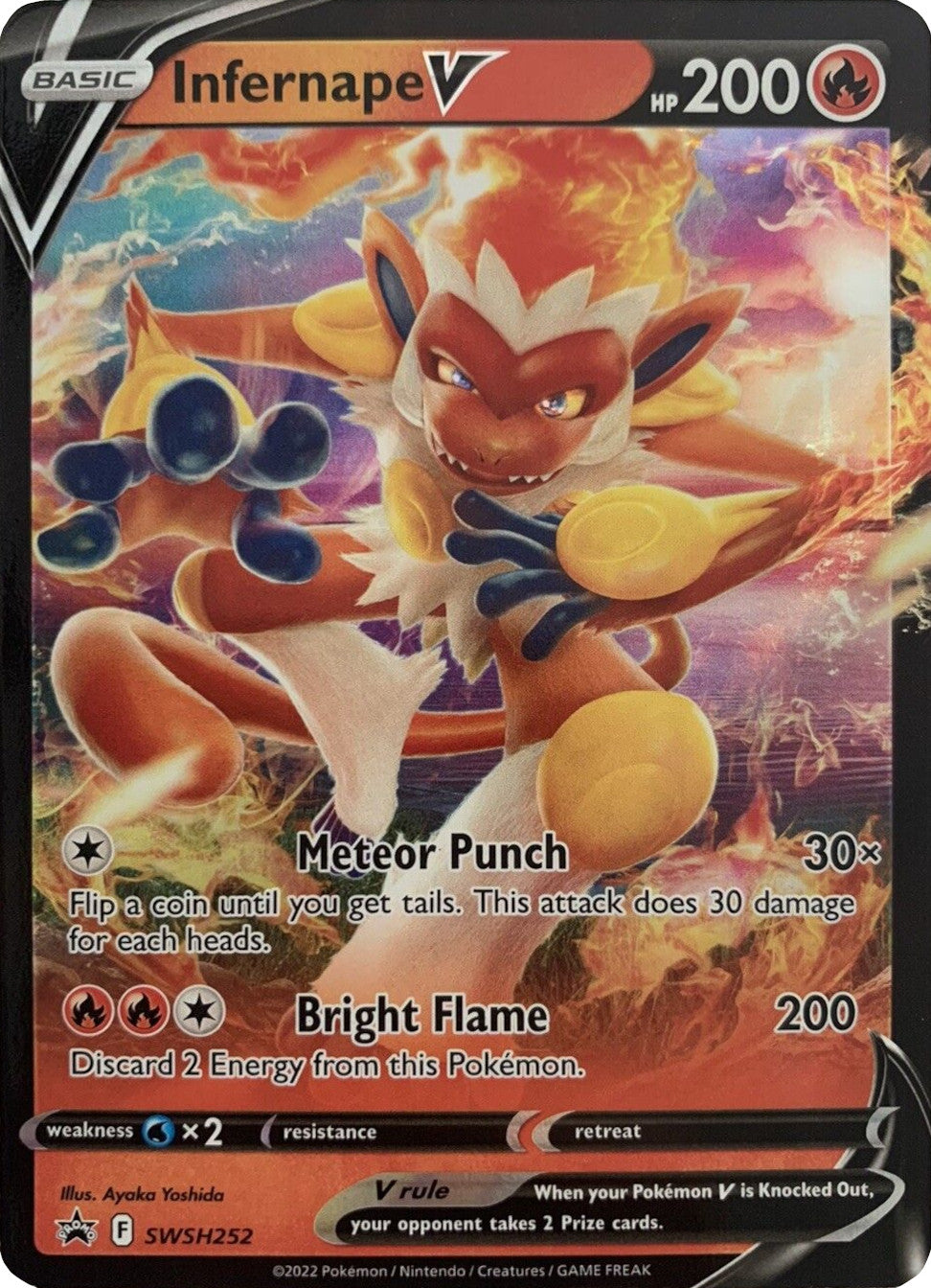 Infernape V (SWSH252) (Jumbo Card) [Sword & Shield: Black Star Promos] | Good Games North