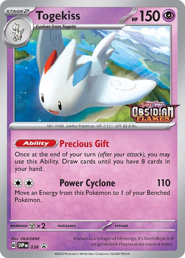 Togekiss (038) (Stamped) [Scarlet & Violet: Black Star Promos] | Good Games North